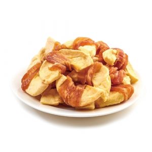 Chicken Wrapped Apple Dog Treats