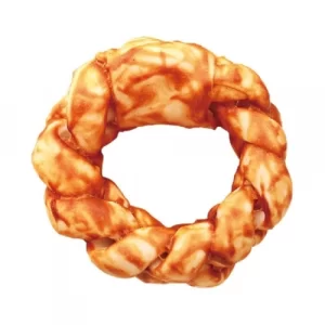 Expanded Rawhide Braided Ring with Chicken Sauce