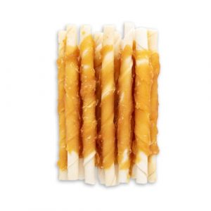 Chicken Wrapped White Twisted Stick