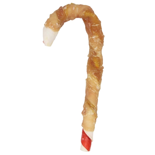 Chicken Two Color Rawhide Cane