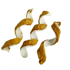 Chicken Warpped Rawhide Curl