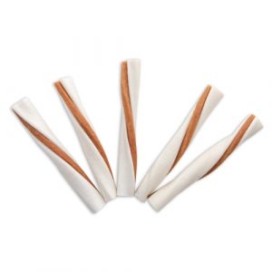 Chicken Liver Filled Rawhide Twists Stick