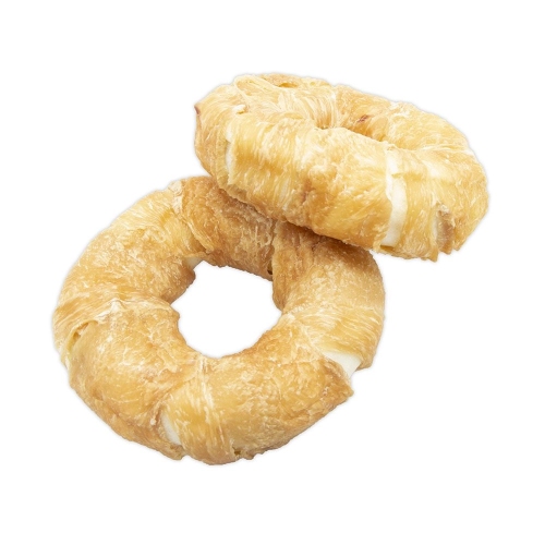 Chicken Wrapped Rawhide Donut Dog Treats