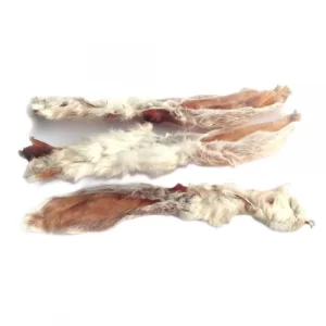 Rabbit Ear With Fur Dog Treats