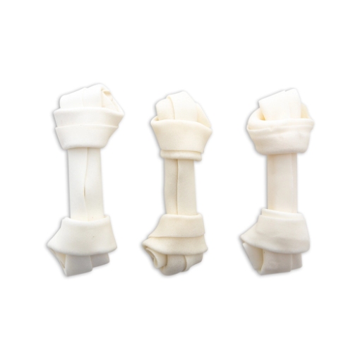 White Knotted Bone Dog Treats
