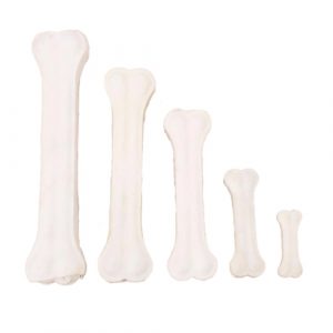 White Rawhide Pressed Bone Dog Treats