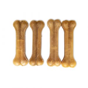 Natural Rawhide Pressed Bone Dog Treats