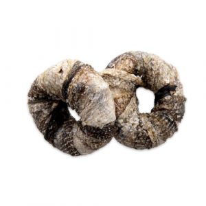 Fish Skin Wrapped Rawhide Donuts Dog Treats